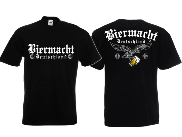 Frauen T-Shirt - Biermacht - Deutschland - schwarz Frauen T-Shirt - Biermacht - Deutschland - schwarz