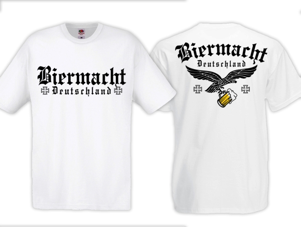 Frauen T-Shirt - Biermacht - Deutschland - weiß Frauen T-Shirt - Biermacht - Deutschland - weiß