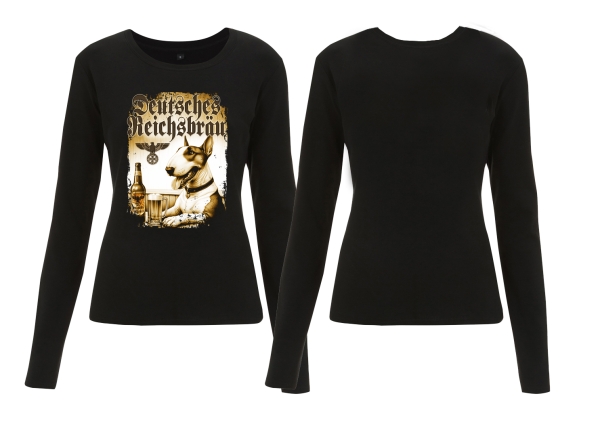 Frauen - Sweatshirt - Deutsches Reichsbräu - Bullterrier Frauen - Sweatshirt - Deutsches Reichsbräu - Bullterrier