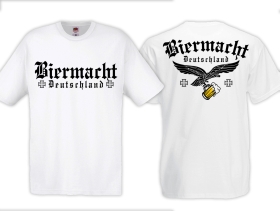 Frauen T-Shirt - Biermacht - Deutschland - weiß Frauen T-Shirt - Biermacht - Deutschland - weiß