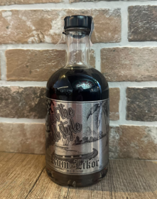 Likör - Metalletikett - Rum-Likör mit Rosine